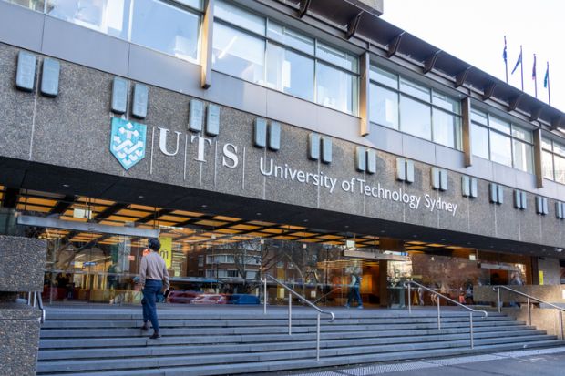 The entrance to University of Technology Sydney (UTS)