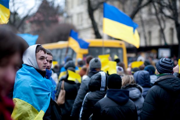 Youth at Ukraine rally