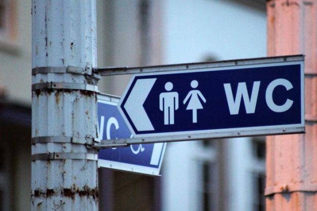 Sign for toilets