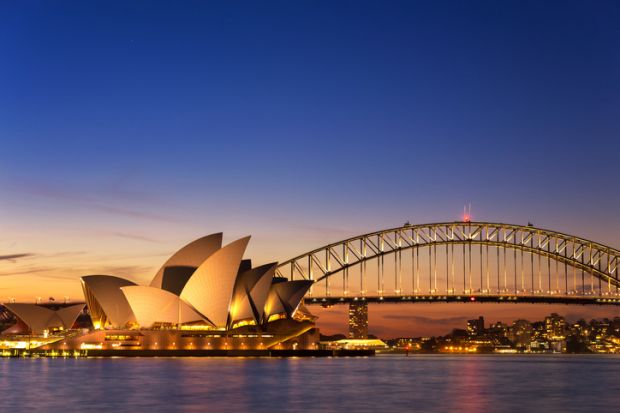 Sydney Opera House, Australia illustrating NSW plan to allow return of international students