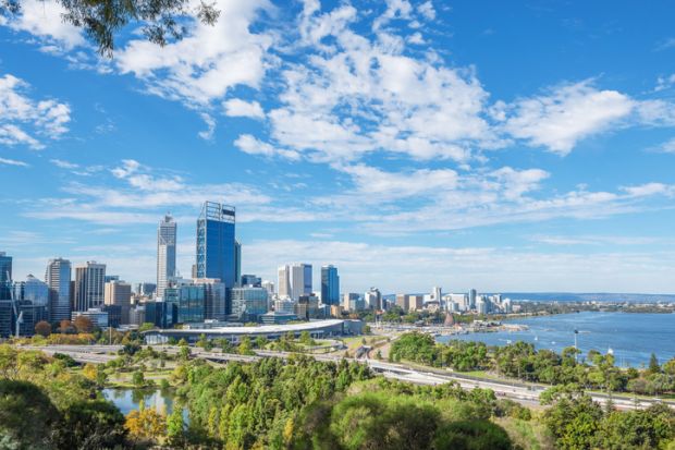 City view of Perth, Western Australia, illustrating news article about Covid rules for international students