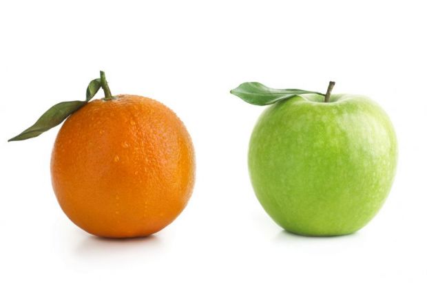 apple and orange