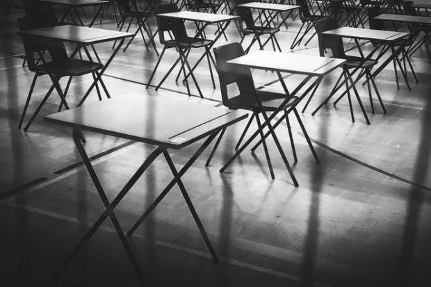 Empty exam hall