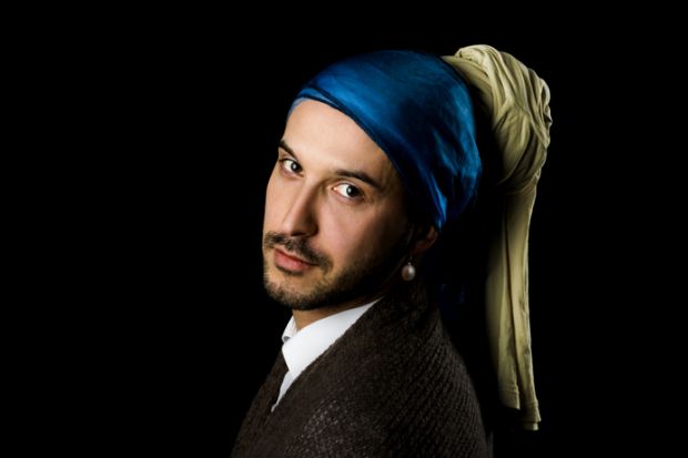 Man with a pearl earring