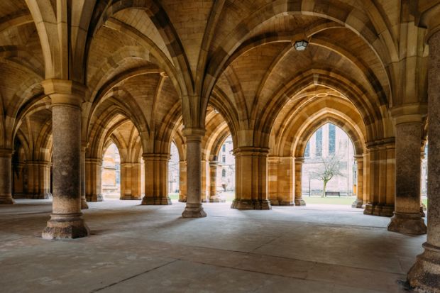 Glasgow University cloisters Glasgow University cloisters