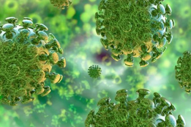 coronavirus virus 3D rendition