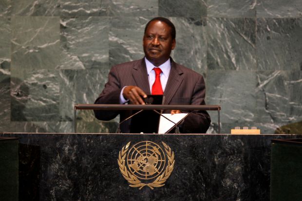 Raila Odinga, Kenya’s prime minister between 2008 and 2013
