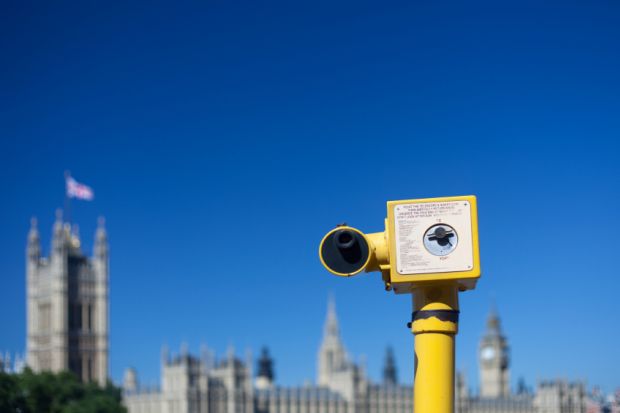 Westminster through binoculars
