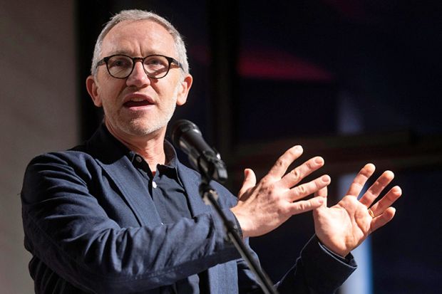 James Purnell, who was UAL's president and vice chancellor, speaking at an event to celebrate the official opening of London College of Fashion (LCF), University of the Arts London's new east London campus, 1 November, 2023.