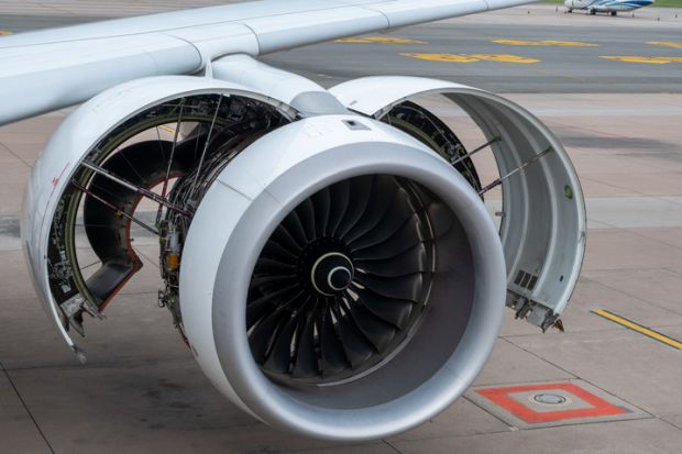 A jet engine, symbolising spin and upward mobility