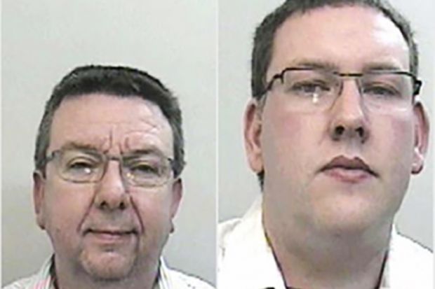 Robert Smedley, left, and Christopher Joynson were both jailed for five years