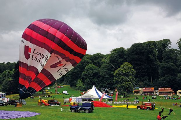 Loughborough University hot air balloon