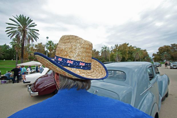 Man viewing cars at a rally of the Rolls Royce owners club of Australia in Adelaide. To illustrate that million-dollar-plus pay is ‘now the norm’ for Australian v-cs. Man viewing cars at a rally of the Rolls Royce owners club of Australia in Adelaide. To illustrate that million-dollar-plus pay is ‘now the norm’ for Australian v-cs.