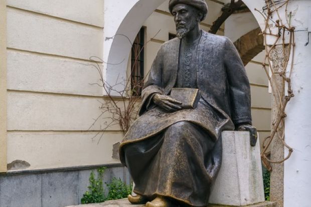 A statue of the philosopher Maimonides