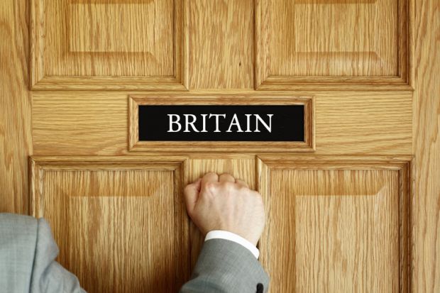 Man knocking on Britain’s door