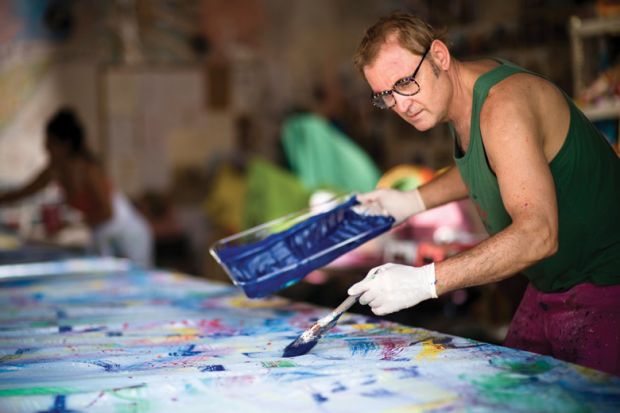 Man painting Man painting