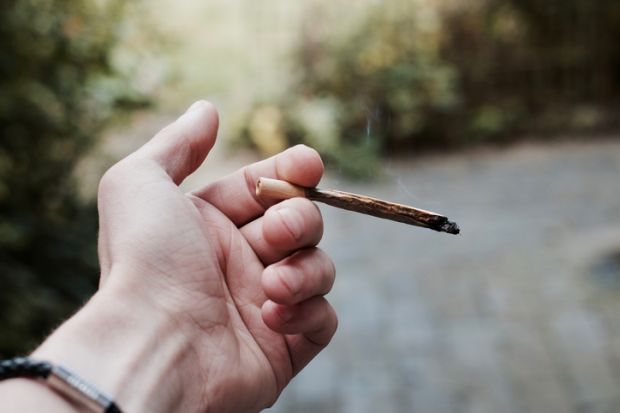 Marijuana in hand