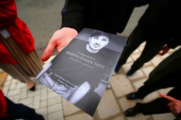 The order of service for the funeral of Martyn Hett on June 30, 2017 The order of service for the funeral of Martyn Hett on June 30, 2017