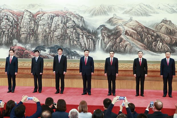 The seven most important people in the Chinese Politburo