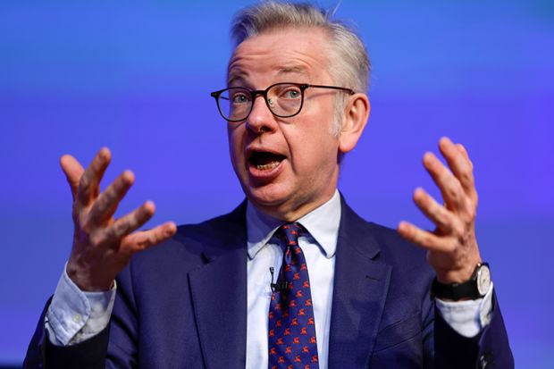 Michael Gove, secretary of state for levelling up, housing and communities and minister for intergovernmental relations, attends day two of the Conservative Conference at the SEC Centre on 29 April 2023 in Glasgow, Scotland. 