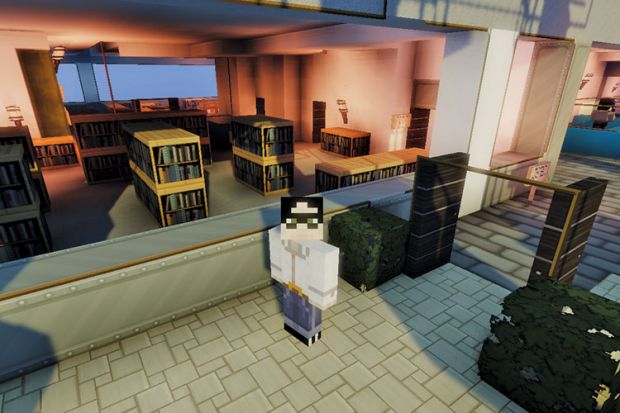 Minecraft screenshot, University of Hull