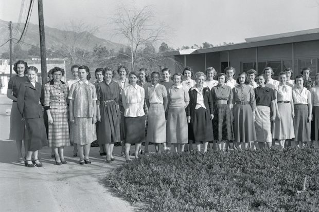 Nasa Jet Propulsion Laboratory team, Pasadena, California, 1953