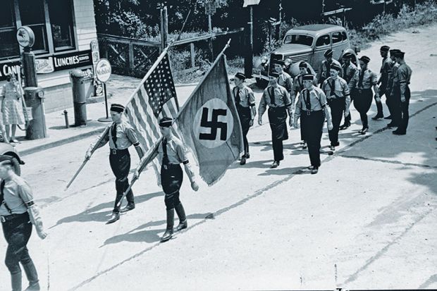 nazi flag and american flag nazi flag and american flag