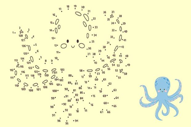 A join-the-dots octopus, symbolising university policy A join-the-dots octopus, symbolising university policy