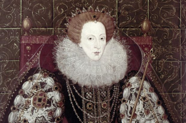 Painting of Queen Elizabeth I, by John Bettes the Younger