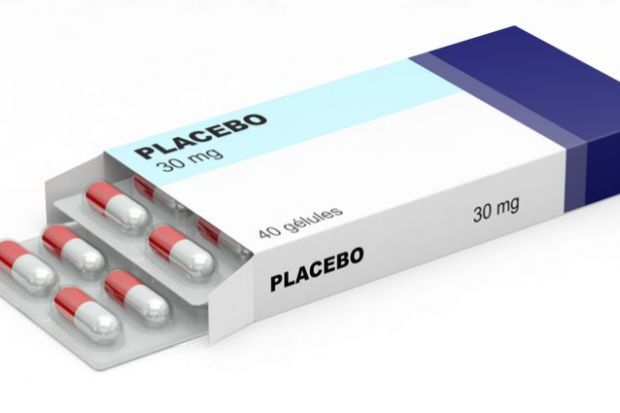A box of placebo pills
