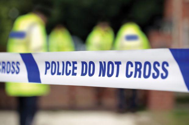 'Police, do not cross' crime scene tape