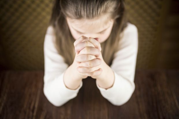 Girl praying