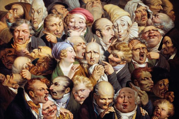 Reunion of 35 Facial Expressions, by Louis Leopold Boilly