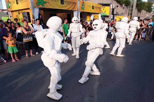Robots dance in the street