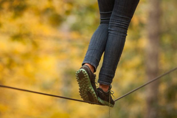 A tightrope walker