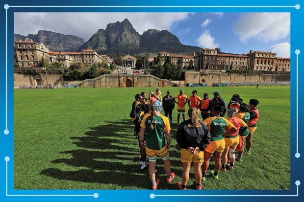 South Africa’s Springbok women’s rugby players form a huddle at the University of Cape Town sports field, in Cape Town, South Africa, 31 July, 2025. To illustrate people coming together at the university for the World Academic Summit. South Africa’s Springbok women’s rugby players form a huddle at the University of Cape Town sports field, in Cape Town, South Africa, 31 July, 2025. To illustrate people coming together at the university for the World Academic Summit.