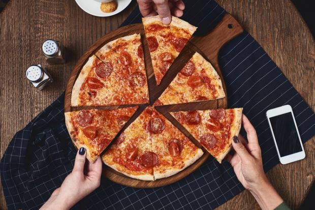 Sharing pizza