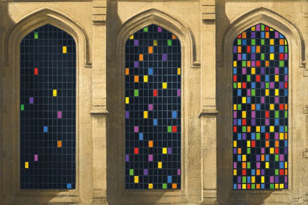 Stained glass windows illustration
