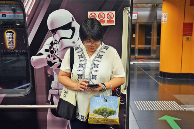 Stormtrooper about to execute a woman