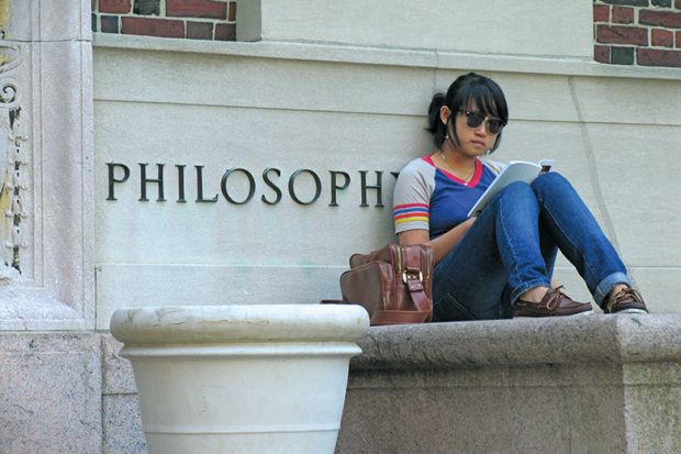 Student on US campus
