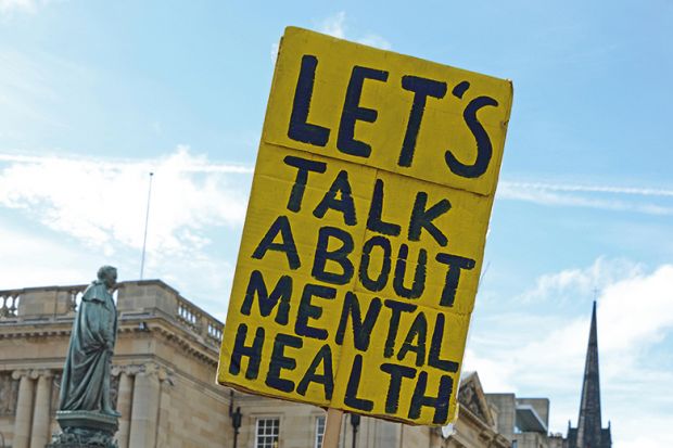Talk about mental health sign