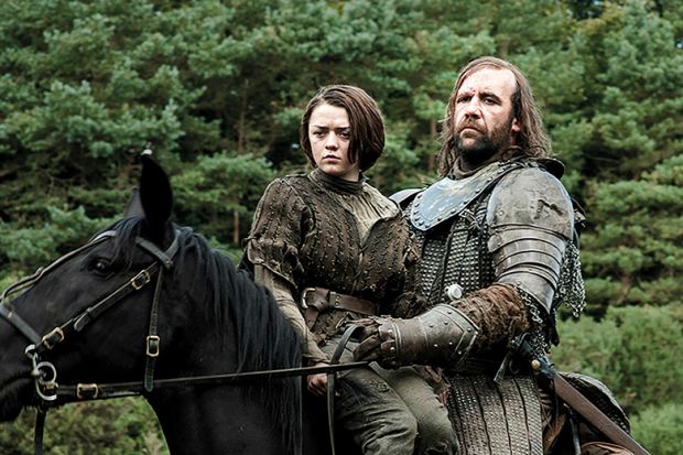 The Hound and Arya Game of Thrones