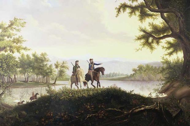 Lewis and Clark Expedition by American artist Thomas Mickell Burnham