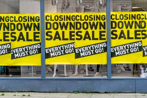 shops closing down sale