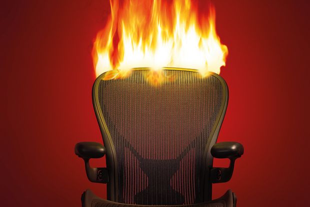 Desk chair on fire – cover image 14 April 2022