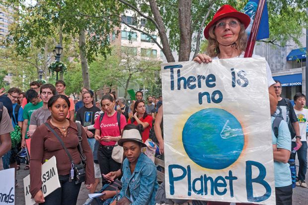 There is no Planet B climate change protester