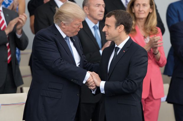 Trump and Macron
