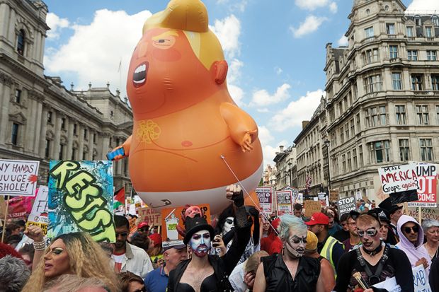 Trump Baby balloon