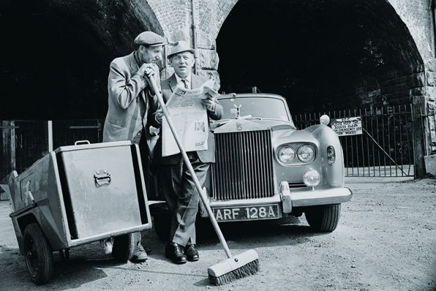Two men with Rolls Royce