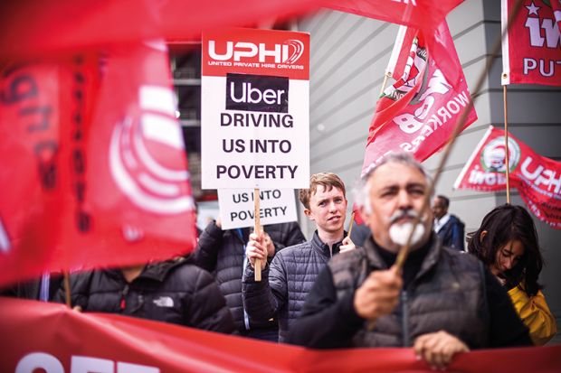 Uber protest